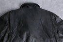 black 4 pockets belted double riders jacket