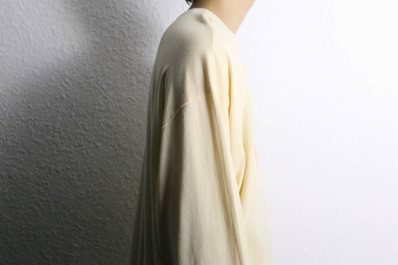 "ARMANI EXCHANGE" cream henley neck over pullover