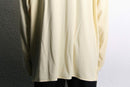 "ARMANI EXCHANGE" cream henley neck over pullover
