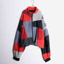“Re:make” patchwork design random track jacket