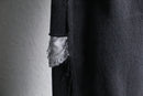 "Re:make" wide straight patchwork black denim pants