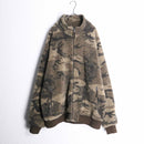 "CABELAS" camo pattern fleece boa jacket