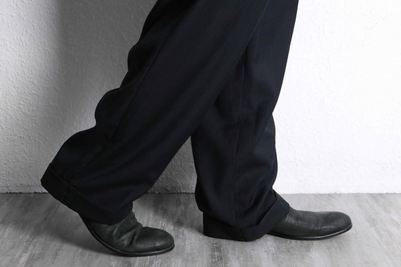 noir stripe straight slacks