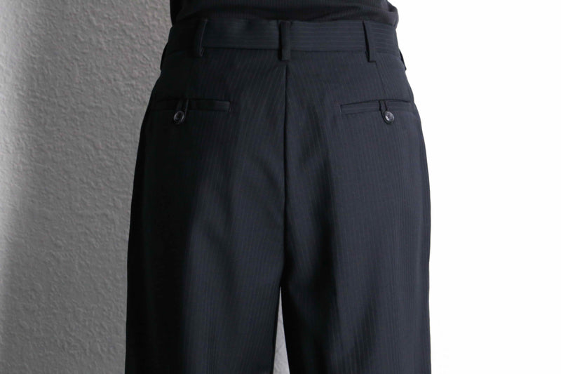 noir stripe straight slacks