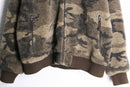 "CABELAS" camo pattern fleece boa jacket