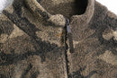 "CABELAS" camo pattern fleece boa jacket
