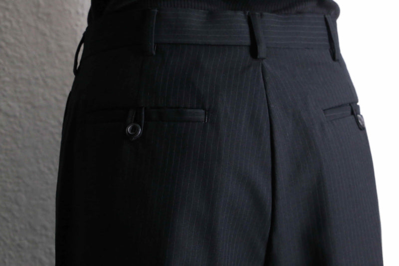noir stripe straight slacks