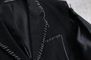 "Re:make" button stitch tailored jacket