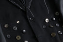 "Re:make" button stitch tailored jacket