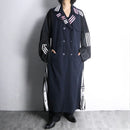 "Re:make" oversized track trench coat