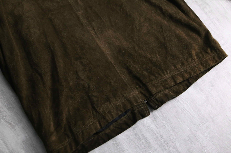2000s STRUCTURE zip up suede jacket