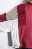 "Re:make" docking loose size design knit