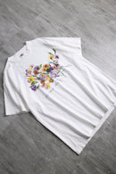 1990s marian steen floral art tee