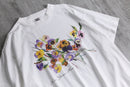 1990s marian steen floral art tee