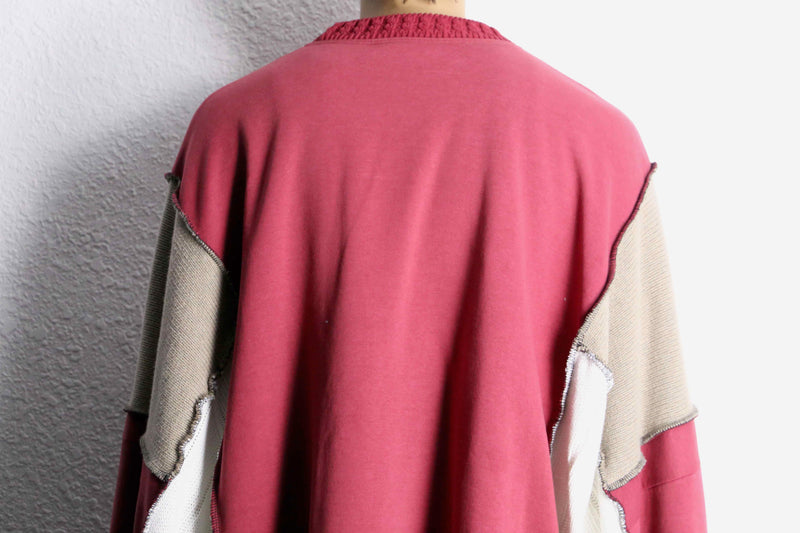 "Re:make" docking loose size design knit