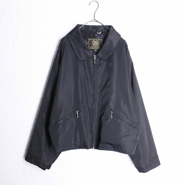 UNUSED Nylon zip jacket & pantsセット ブラック black short nylon zip up jacket