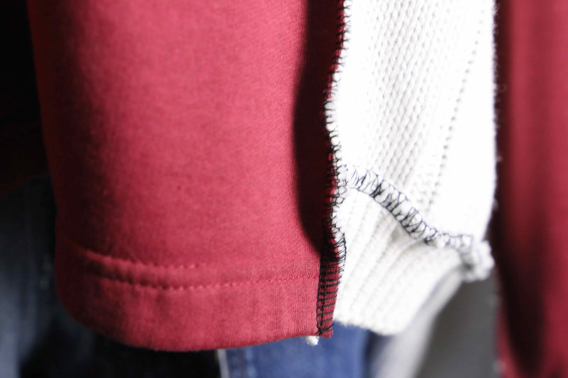 "Re:make" docking loose size design knit