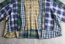 ''Re:make'' random check shirt hoodie