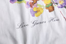 1990s marian steen floral art tee