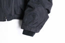 black short nylon zip up jacket