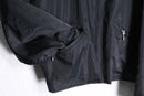 black short nylon zip up jacket