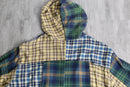 ''Re:make'' random check shirt hoodie