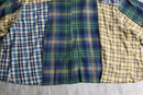 ''Re:make'' random check shirt hoodie
