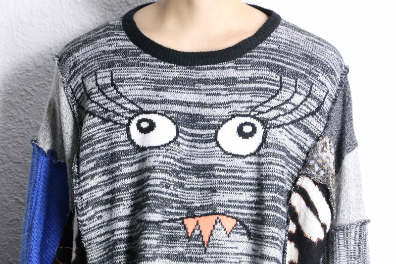 "Re:make" docking loose size crazy knit