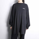 “adidas” one point logo loose silhouette L/S tee