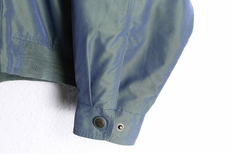 "Laurent Cerrer" iridescent polynosic zip up blouson