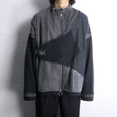 "Re:make" asymmetrical denim docking jacket