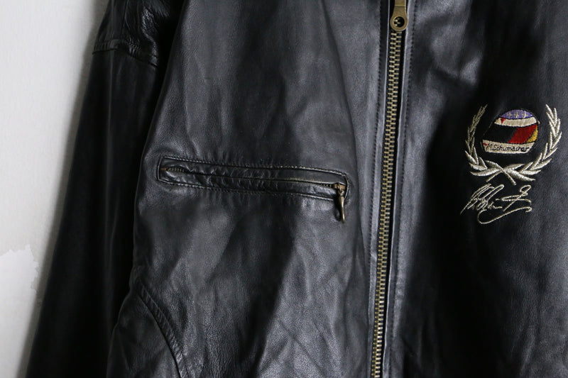 black color goat leather jacket