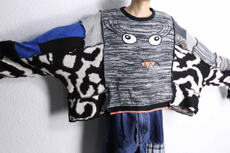 "Re:make" docking loose size crazy knit