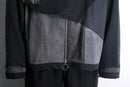 "Re:make" asymmetrical denim docking jacket