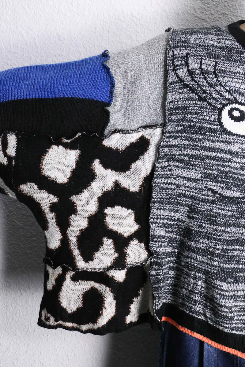 "Re:make" docking loose size crazy knit