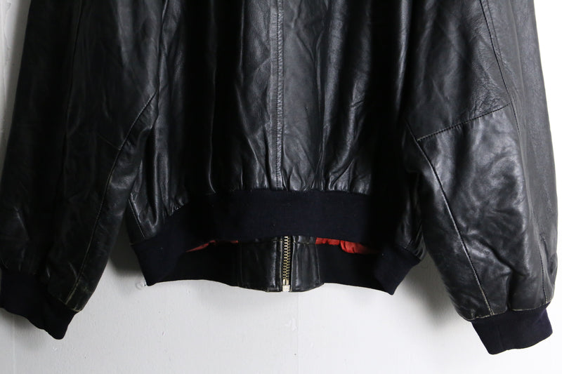 black color goat leather jacket