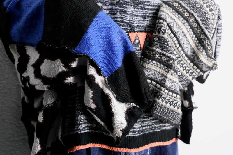 "Re:make" docking loose size crazy knit