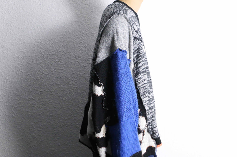 "Re:make" docking loose size crazy knit