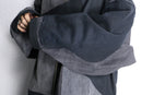 "Re:make" asymmetrical denim docking jacket