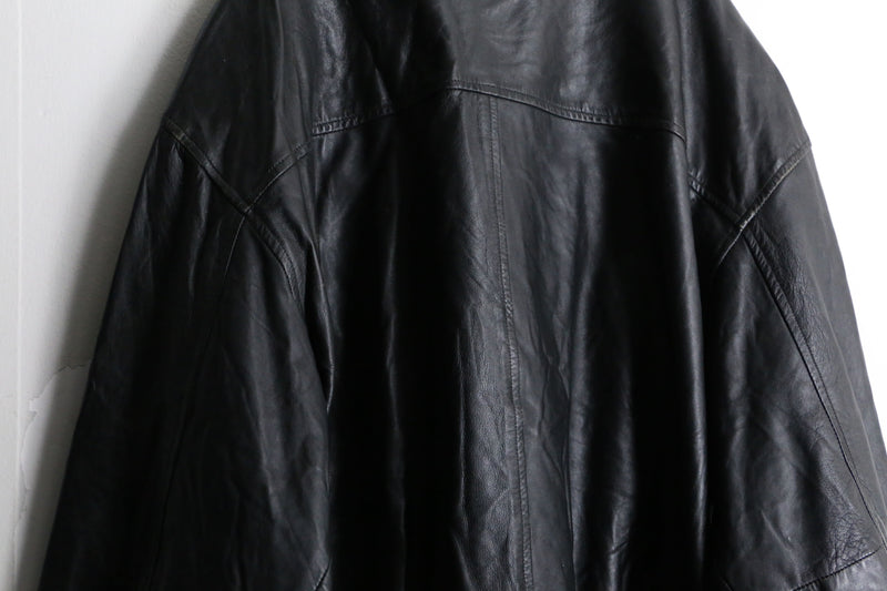 black color goat leather jacket