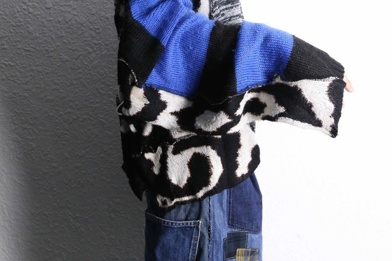 "Re:make" docking loose size crazy knit