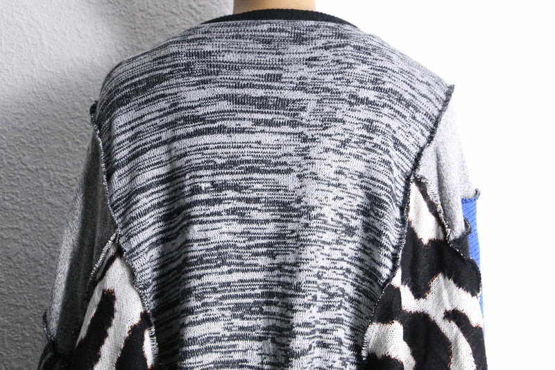 "Re:make" docking loose size crazy knit