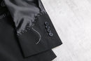 "Re:make" button stitch tailored jacket