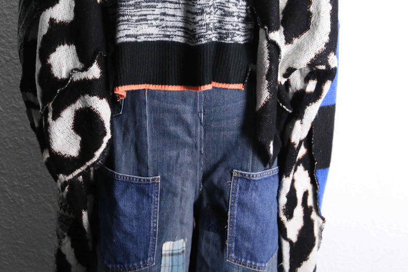 "Re:make" docking loose size crazy knit