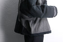 "Re:make" asymmetrical denim docking jacket