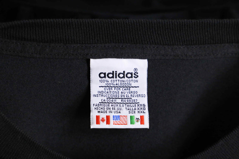 “adidas” one point logo loose silhouette L/S tee