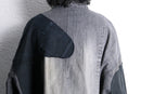 "Re:make" asymmetrical denim docking jacket