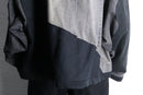 "Re:make" asymmetrical denim docking jacket