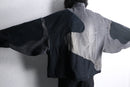 "Re:make" asymmetrical denim docking jacket