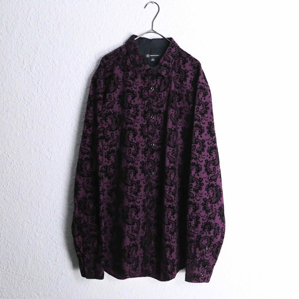 ”INC” purple base velours design dress shirts